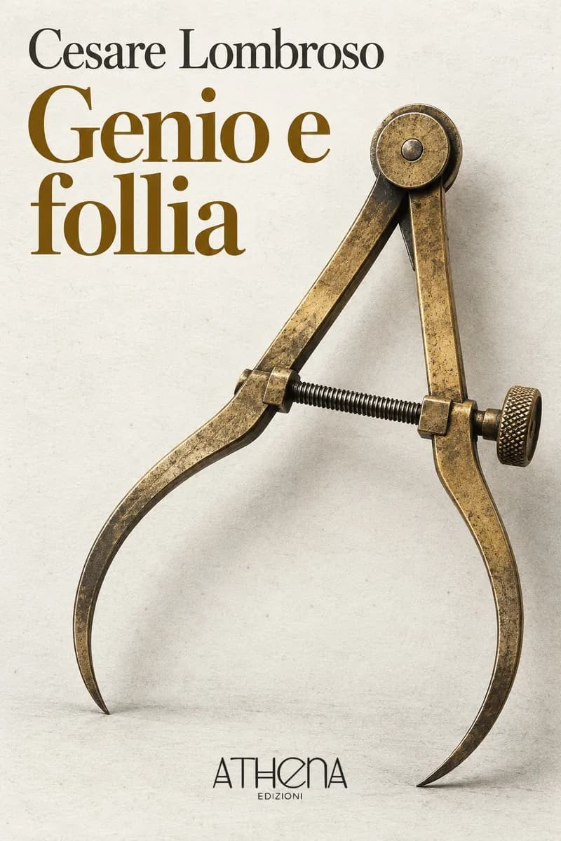 Genio e follia di Cesare Lombroso – copertina Edizioni Athena