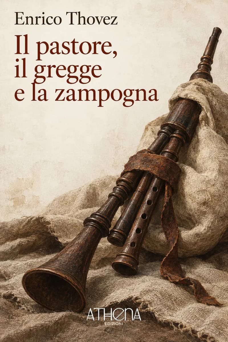 Il pastore, il gregge e la zampogna di Enrico Thovez – copertina Edizioni Athena