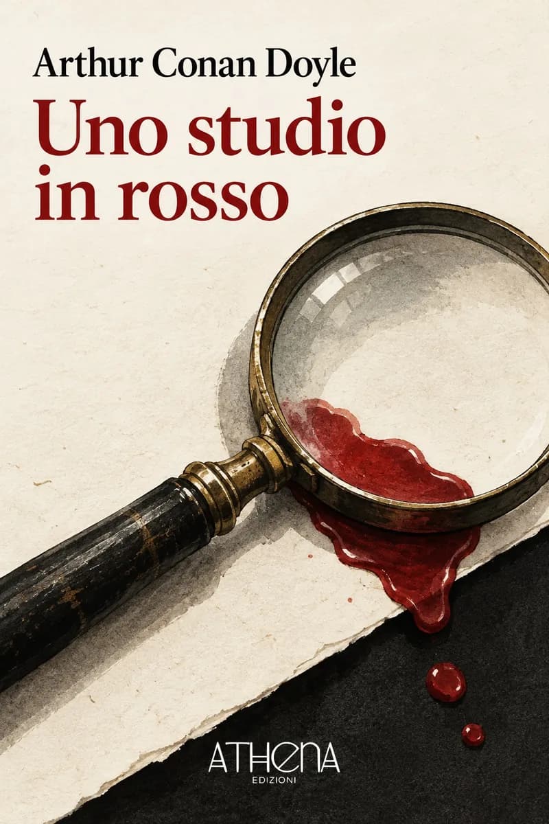 Uno studio in rosso di Arthur Conan Doyle – copertina Edizioni Athena