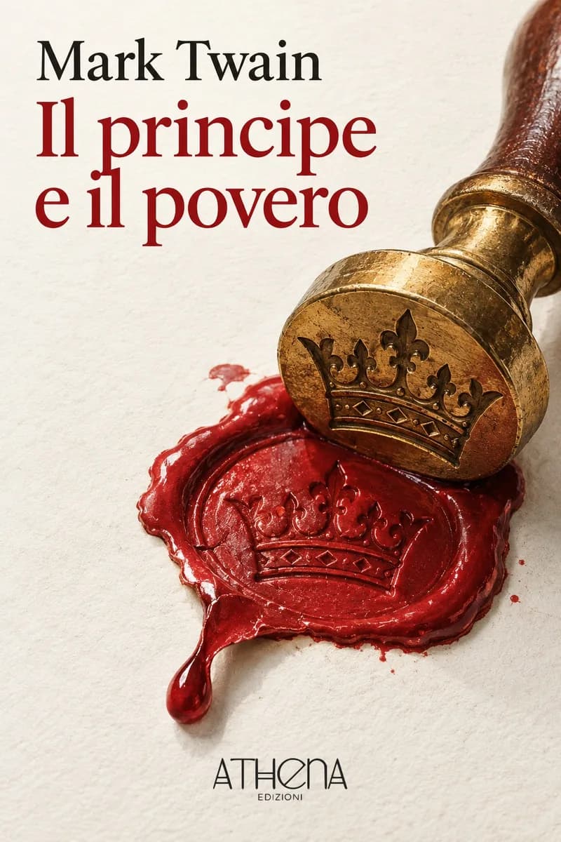 Il principe e il povero di Mark Twain – copertina Edizioni Athena