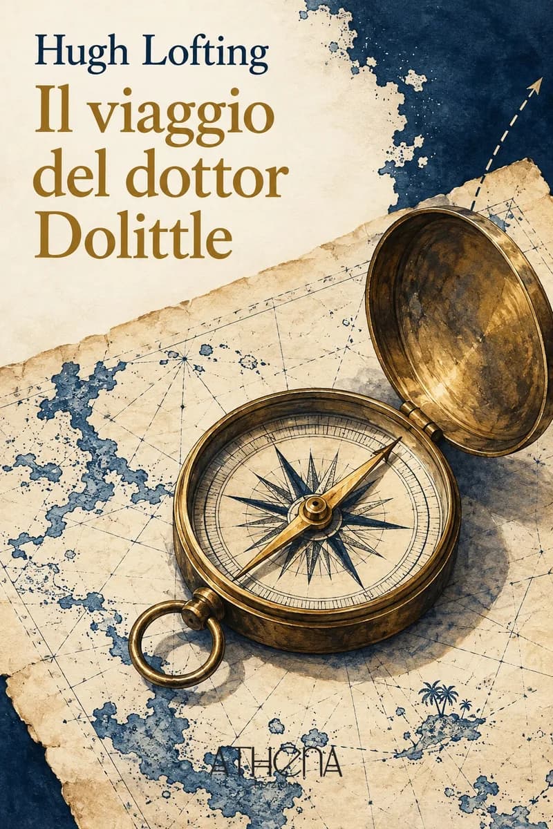 Il viaggio del dottor Dolittle di Hugh Lofting – copertina Edizioni Athena