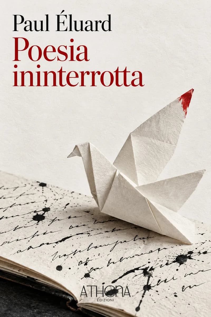 Poesia ininterrotta di Paul Éluard – copertina Edizioni Athena