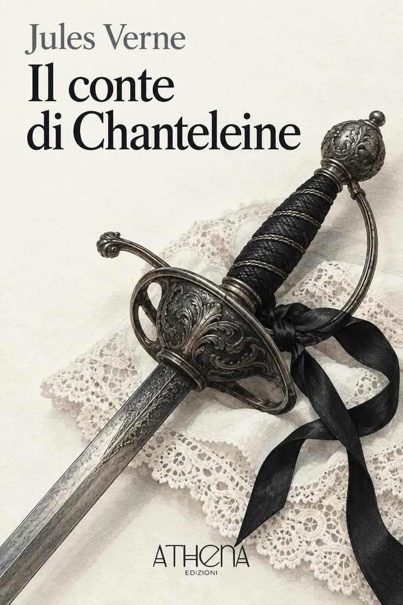 Il conte di Chanteleine di Jules Verne – copertina Edizioni Athena