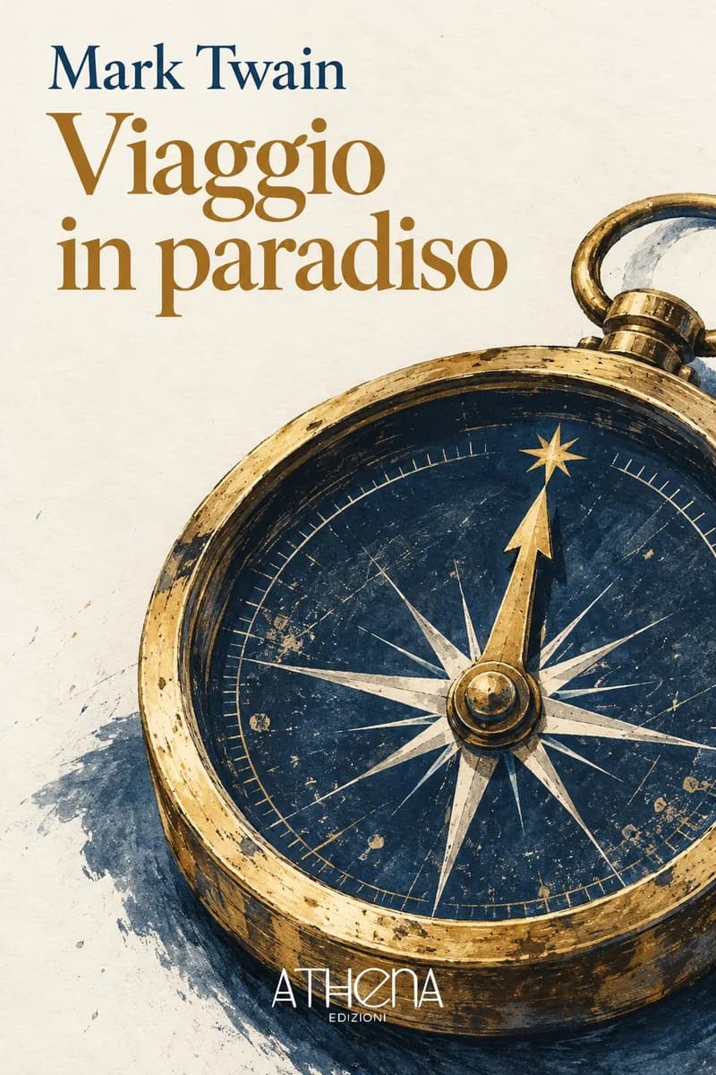 Viaggio in paradiso di Mark Twain – copertina Edizioni Athena