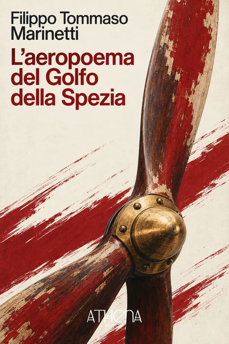 L'aeropoema del Golfo della Spezia di Filippo Tommaso Marinetti – copertina Edizioni Athena