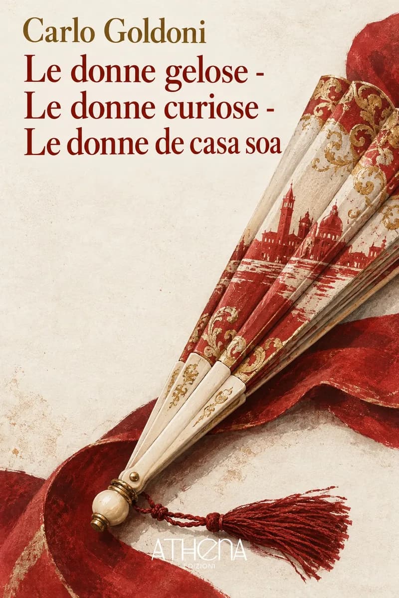Le donne gelose - Le donne curiose - Le donne de casa soa di Carlo Goldoni – copertina Edizioni Athena