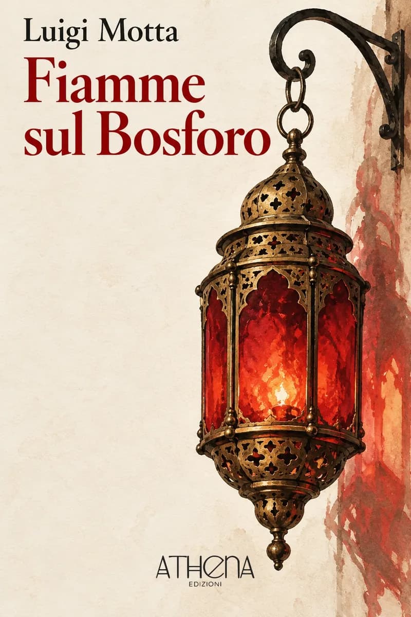 Fiamme sul Bosforo di Luigi Motta – copertina Edizioni Athena